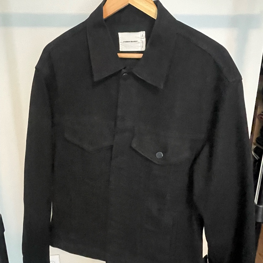Common Market | Black Denim Jacket | Large